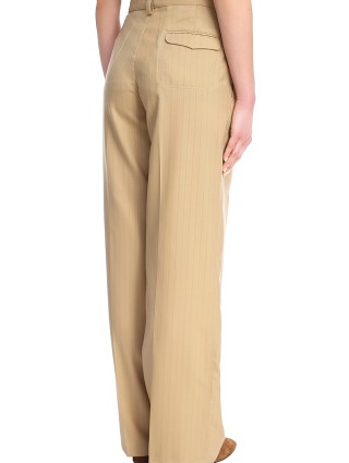 Бежевые брюки WOS: фото 6 - Invogue